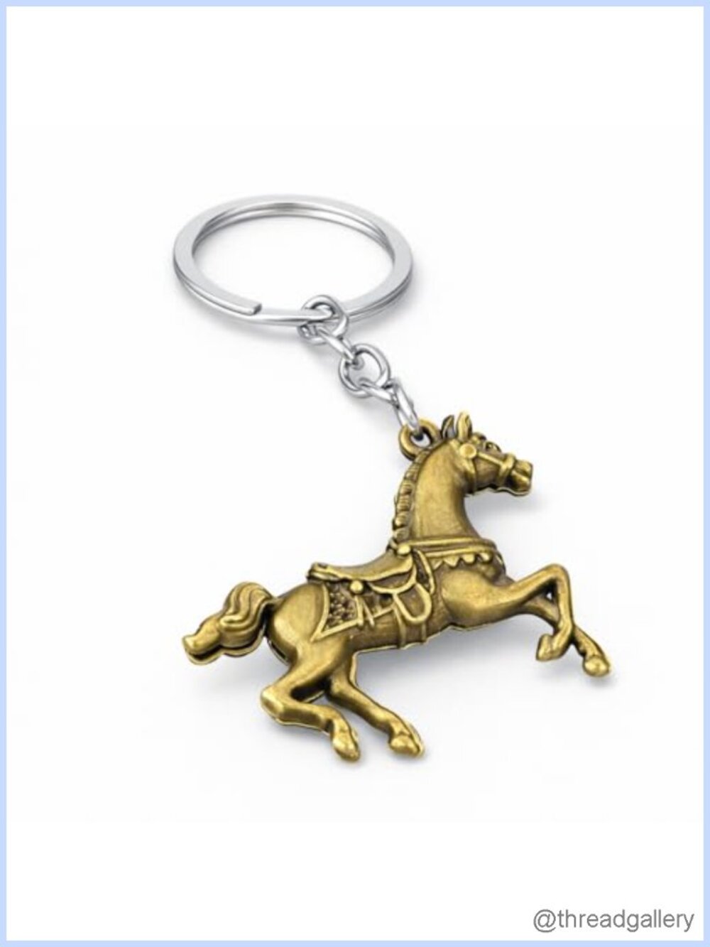 Horse Keychain Bag Charm Galloping Horse Pendant Keyring Gift for Women